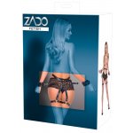 ZADO - PAS BIODROWY SKÓRZANY Z KAJDANKAMI I MANKIETAMI NA NOGI