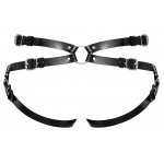 ZADO - SKÓRZANY PAS BIODROWY STRAP-ON Z 2 PIERŚCIENIAMI