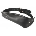 ZADO - SILIKONOWY KNEBEL Z MASKĄ SKÓRZANĄ 2IN1