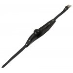 ZADO - SILIKONOWY KNEBEL Z MASKĄ SKÓRZANĄ 2IN1