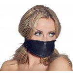 ZADO - SILIKONOWY KNEBEL Z MASKĄ SKÓRZANĄ 2IN1