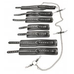 ZADO - ZESTAW DO BDSM OBROŻA MANKIETY ŁAŃCUCH