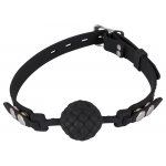 SILIKONOWY KNEBEL CZARNY/SILICONE BALL GAG