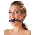 SILIKONOWY KNEBEL CZARNY/SILICONE BALL GAG