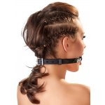 SILIKONOWY KNEBEL CZARNY/SILICONE BALL GAG