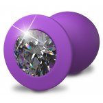 KOREK ANALNY Z KAMIENIEM SZLACHETNYM (DUŻY) 9,6CM