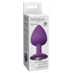 KOREK ANALNY Z KAMIENIEM SZLACHETNYM (DUŻY) 9,6CM