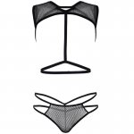 LEG AVENUE 81538 - 2-CZĘŚCIOWY ZESTAW SIATECZKOWA UPRZĘŻ I STRINGI ONE SIZE