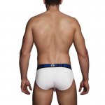 MACHO MX074 - SEKSOWNE KRÓTKIE DOPASOWANE MĘSKIE SLIPY BIAŁE