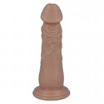REALISTYCZNY PENIS DILDO Z PRZYSSAWKĄ 16,6CM CIELISTY 